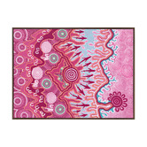 Alcove Studio Dark Pink Birrbay Connection Printed Wall Art