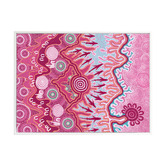 Alcove Studio Dark Pink Birrbay Connection Printed Wall Art