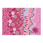 Alcove Studio Dark Pink Birrbay Connection Printed Wall Art