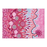 Alcove Studio Dark Pink Birrbay Connection Printed Wall Art