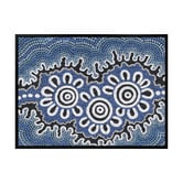 Alcove Studio Dark Blue Small Gatherings Printed Wall Art