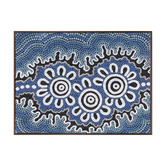 Alcove Studio Dark Blue Small Gatherings Printed Wall Art