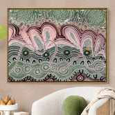 Alcove Studio Green Mullet Run Canvas Wall Art