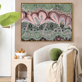 Alcove Studio Green Mullet Run Canvas Wall Art