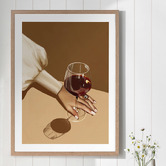 Alcove Studio Glass of Shiraz Printed Wall Art