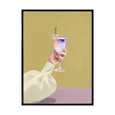 Alcove Studio Purple Ink Gin Printed Wall Art