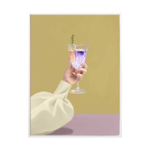 Alcove Studio Purple Ink Gin Printed Wall Art