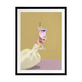 Alcove Studio Purple Ink Gin Printed Wall Art