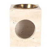 Alcove Studio Cassandra Travertine Stone Oil Burner