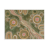 Alcove Studio Marrambidya Bila Green Printed Wall Art