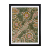 Alcove Studio Marrambidya Bila Green Printed Wall Art