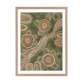 Alcove Studio Marrambidya Bila Green Printed Wall Art