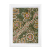 Alcove Studio Marrambidya Bila Green Printed Wall Art