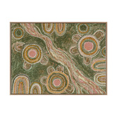 Alcove Studio Marrambidya Bila Green Printed Wall Art