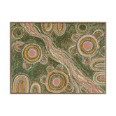Alcove Studio Marrambidya Bila Green Printed Wall Art