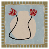 Alcove Studio Blue Out of Vase Blooms II Canvas Wall Art
