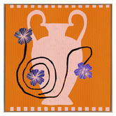 Alcove Studio Orange Out of Vase Blooms IX Canvas Wall Art