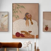 Alcove Studio Andrea, Red Notes Canvas Wall Art