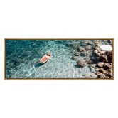 Alcove Studio Blue Anchor Framed Canvas Wall Art