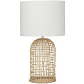 The Home Collective 62cm Coast Rattan Table Lamp