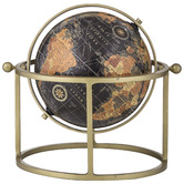 The Home Collective Zach World Globe on Metal Stand