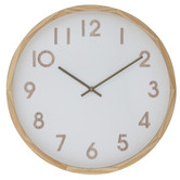 The Home Collective 42cm Leonard Pine Wood Wall Clock