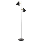 The Home Collective Black Kennedy Metal Floor Lamp