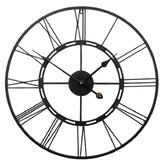 The Home Collective Black Frame Metal Wall Clock