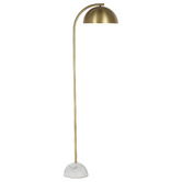 The Home Collective Atticus Metal &amp; Marble Floor Lamp