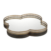 The Home Collective Clover Mirrored Serving Tray