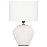 The Home Collective Seashell Ceramic Table Lamp
