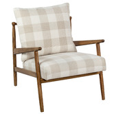 The Home Collective Grange Rubberwood Accent Chair