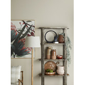 The Home Collective Briar Rubberwood Floor Lamp
