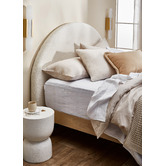 The Home Collective White Kara Terrazzo Stool