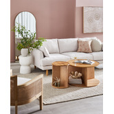 The Home Collective White Kara Terrazzo Stool