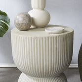 The Home Collective Cream Etta Ceramic Stool