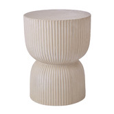 The Home Collective Cream Etta Ceramic Stool