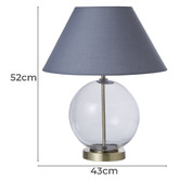 The Home Collective 52cm Arri Glass Table Lamp