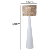 The Home Collective Hanson Seagrass Floor Lamp