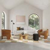 The Home Collective Black Kennedy Metal Floor Lamp