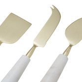 The Home Collective 3 Piece Olarp Marble Cheese Knife Set