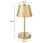 The Home Collective 25cm Miguel Portable LED Table Lamp