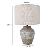 The Home Collective 56cm Quill Ceramic Table Lamp