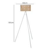The Home Collective Aurelia Rattan Floor Lamp