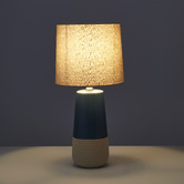 The Home Collective 49cm Blue &amp; Natural Nash Ceramic Table Lamps