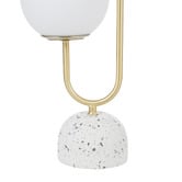 The Home Collective Tivoli Terrazzo Metal &amp; Frosted Glass 2 Light Table Lamp