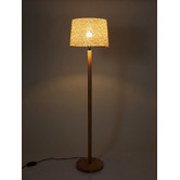 The Home Collective Briar Rubberwood Floor Lamp