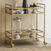 The Home Collective Gold Fairmont Bar Cart
