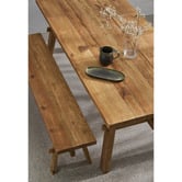 The Home Collective Sadie Pine Wood Dining Bench