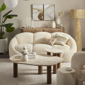 The Home Collective Acacius 3 Seater Upholstered Sofa